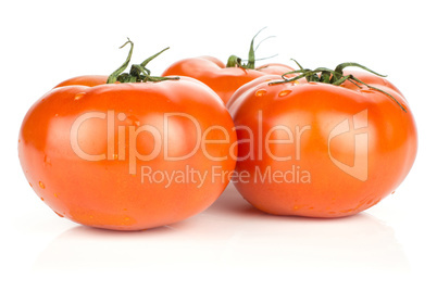 Fresh raw Tomato (La Parcela variety) isolated on white