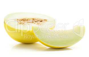 Melon Honeydew isolated on white