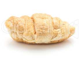 Chocolate croissant isolated on white