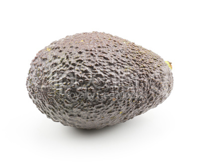 Fresh purple avocado isolated on white