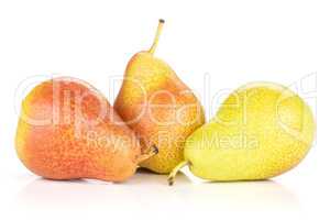 Fresh Raw red pear isolated on white