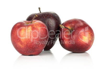 Fresh raw apple red delicious isolated on white