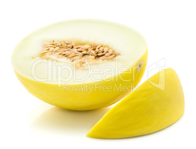 Melon Honeydew isolated on white