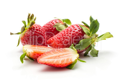 Fresh Strawberry isolated on white