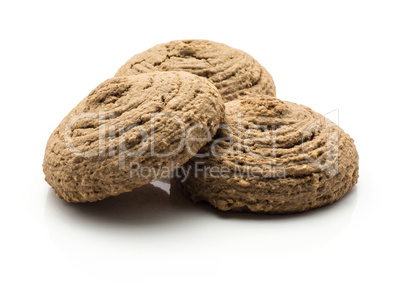 Coco cookie isolated on white