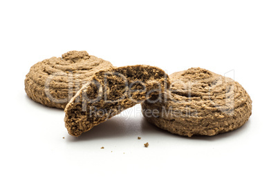 Coco cookie isolated on white