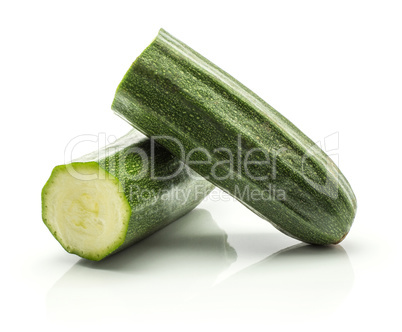 Fresh Zucchini isolated on white