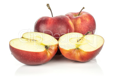 Fresh raw apple red delicious isolated on white