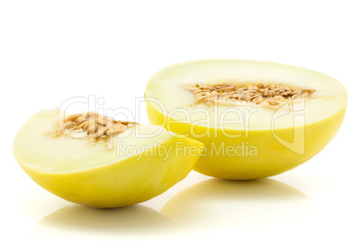 Melon Honeydew isolated on white