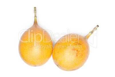 Fresh raw Grenadilla isolated on white