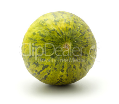 Santa Claus melon isolated on white