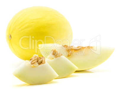 Melon Honeydew isolated on white