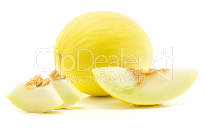 Melon Honeydew isolated on white