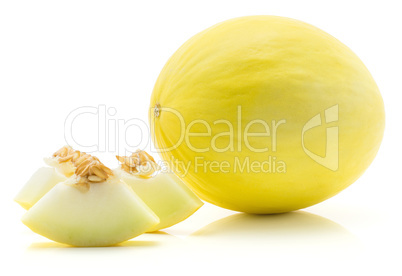 Melon Honeydew isolated on white