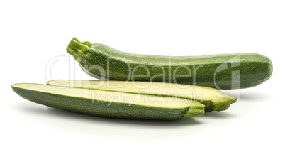 Fresh Zucchini isolated on white