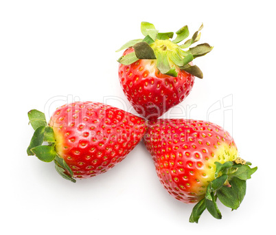 Fresh Strawberry isolated on white