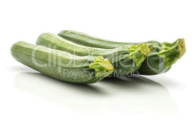 Fresh Zucchini isolated on white