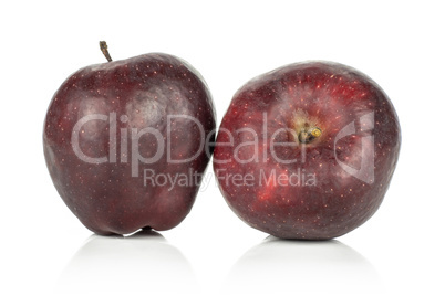 Fresh raw apple red delicious isolated on white