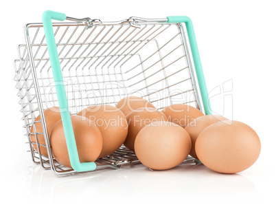 Fresh Chicken Egg isolated on white