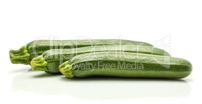 Fresh Zucchini isolated on white