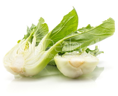 Fresh Bok choy isolated on white