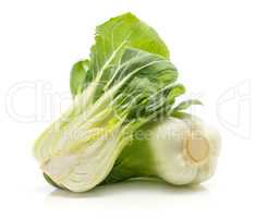 Fresh Bok choy isolated on white