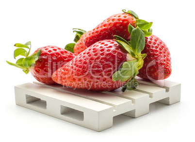 Fresh Strawberry isolated on white