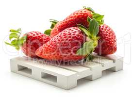 Fresh Strawberry isolated on white