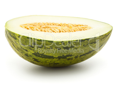 Santa Claus melon isolated on white