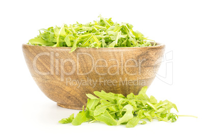 Fresh Raw Arugula (rucola) isolated on white