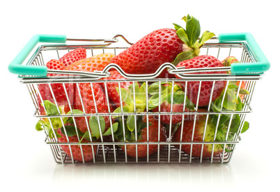 Fresh Strawberry isolated on white