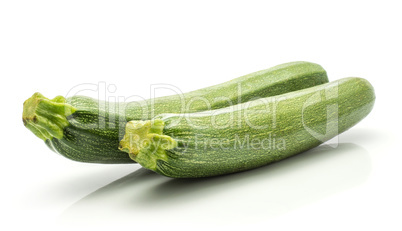 Fresh Zucchini isolated on white