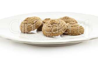 Coco cookie isolated on white