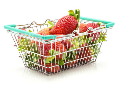 Fresh Strawberry isolated on white