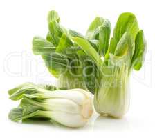 Fresh Bok choy isolated on white