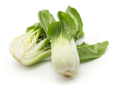 Fresh Bok choy isolated on white