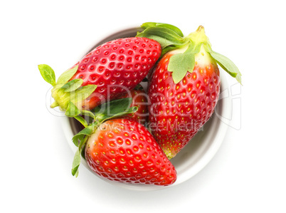 Fresh Strawberry isolated on white