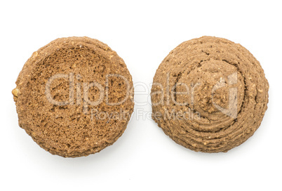 Coco cookie isolated on white