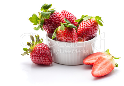 Fresh Strawberry isolated on white