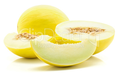 Melon Honeydew isolated on white