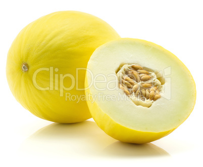 Melon Honeydew isolated on white