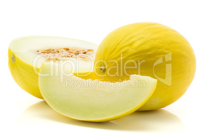 Melon Honeydew isolated on white