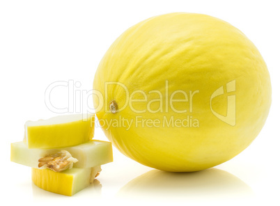 Melon Honeydew isolated on white