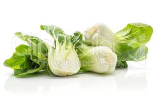 Fresh Bok choy isolated on white