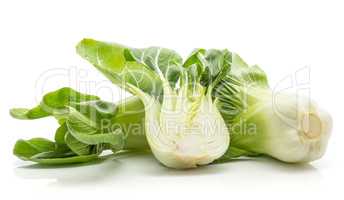 Fresh Bok choy isolated on white