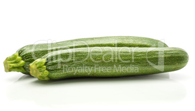 Fresh Zucchini isolated on white