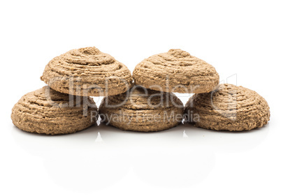 Coco cookie isolated on white