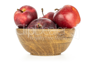 Fresh raw apple red delicious isolated on white