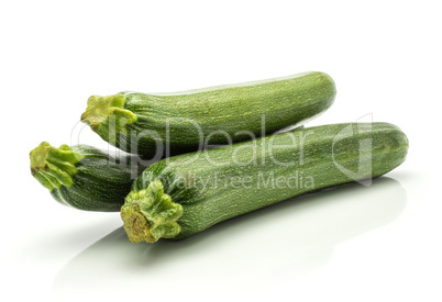 Fresh Zucchini isolated on white