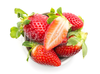 Fresh Strawberry isolated on white